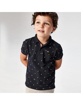 Polo Mayoral Estampado Marino Para Niño