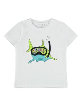 Camiseta Name it Tiburón Blanco Para Niño