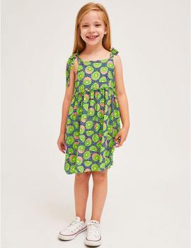 Vestido Compañia Estampado Kiwis Para Niña