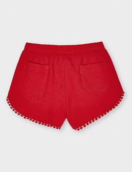 Short Mayoral  Felpa Básico Rojo Para Niña