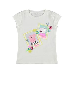 Camiseta Name it Peppa Pig Blanca Para Niña