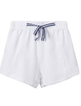 Short Newness Blanco Para Niña