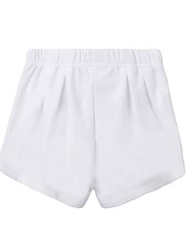 Short Newness Blanco Para Niña