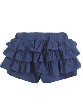 Short Newness Volantes Marino Para Niña