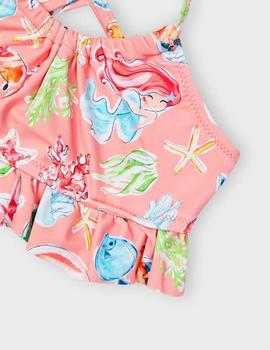 Bikini Mayoral Estampado Sirena Flamingo Para Niña