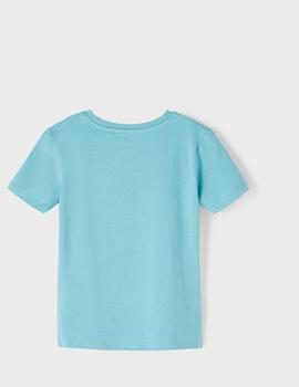 Camiseta Name it Perrito Azul Para Niño
