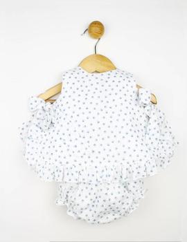 Conjunto Popys Cangrejos Blanco Para Bebé