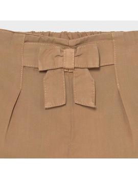 Pantalon Corto Mayoral Fluido Camel Para Bebé Niña