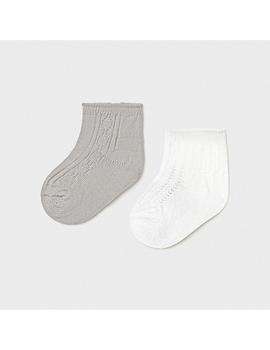 Set 2 Calcetines Mayoral Vestir Gris Para Bebé