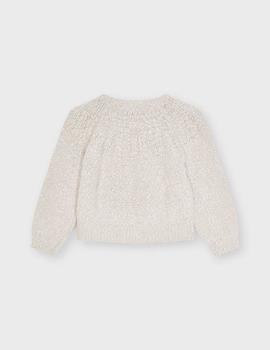 Jersey Mayoral  Lurex Mazapan Para Niña