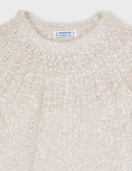 Jersey Mayoral  Lurex Mazapan Para Niña