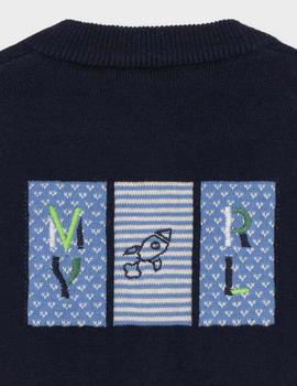 Canguro Mayoral  Tricot Reversible Yeso Para Bebé Niño