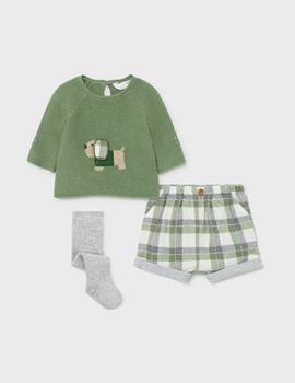 Conj. Mayoral Pant. Corto y Leotard Pino Para Bebé Niño