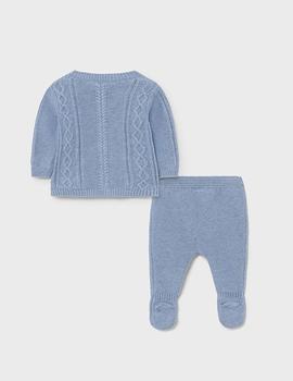Conj. Polaina Tricot Nube Para Bebé