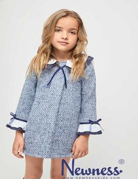 Vestido Newness Mezclilla Azul Para Niña