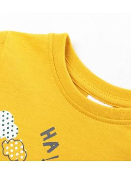 Camiseta Newness Dino Amarilla Para Bebe