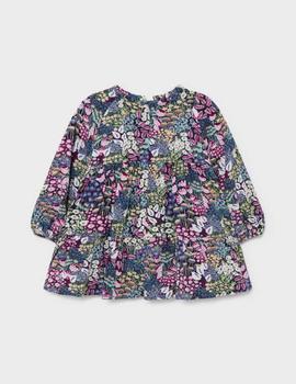 Vestido Mayoral Viella Estampada Malva Para Bebè