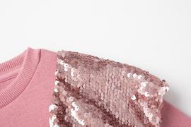 Sudadera Newness Lentejuelas Rosa Para Niña