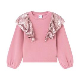 Sudadera Newness Lentejuelas Rosa Para Niña