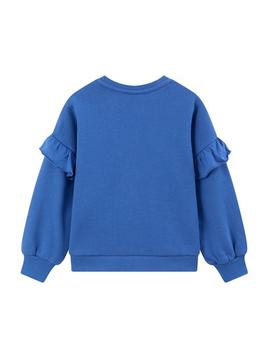 Sudadera Newness Gatita Azul Para Niña