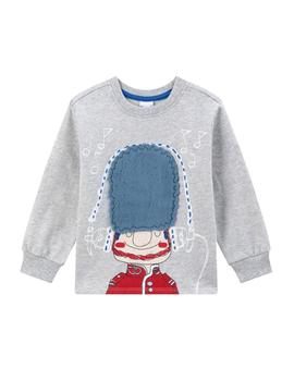 Sudadera Newness Londres Gris Para Niño