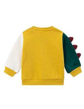 Sudadera Newness Dino Gorro Para Bebé