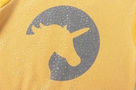 Sudadera Newness Unicornio Amarilla Para Niña