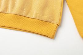 Sudadera Newness Unicornio Amarilla Para Niña