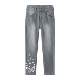 Pantalón Newness Mariposa Gris Para Niña