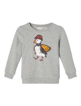 Sudadera Name it Moak Gris Para Niño