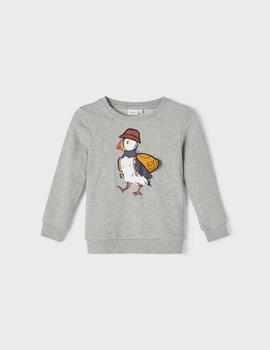Sudadera Name it Moak Gris Para Niño