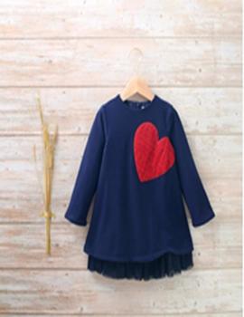 Vestido Dadaty Corazón Marino Para Niña