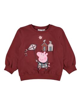 Sudadera Name it Peppa Pig Granate Unisex