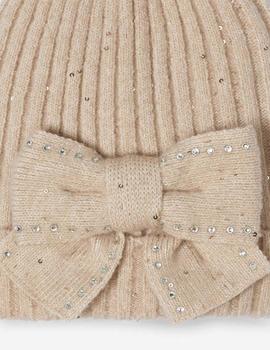 Conj. Mayoral Gorro Bufanda Beige Para Niña