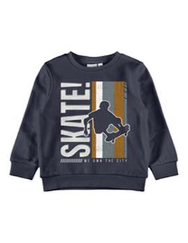 Sudadera Name it Skate Marino Para Niño