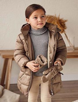 Chaquetón Mayoral Manoplas Topo Para Niña