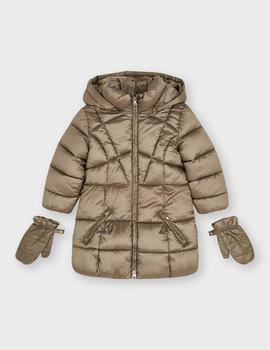 Chaquetón Mayoral Manoplas Topo Para Niña