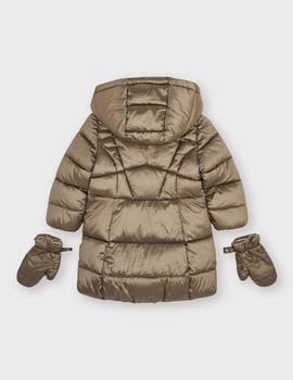Chaquetón Mayoral Manoplas Topo Para Niña