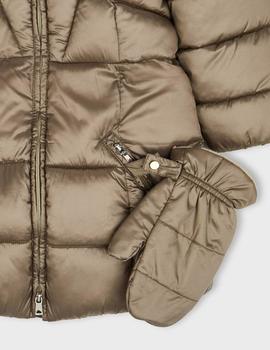 Chaquetón Mayoral Manoplas Topo Para Niña