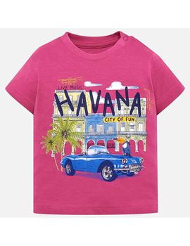 Camiseta Mayoral m/c 'havana' Rosa Para Niño