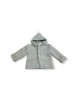 Abrigo Popys Capucha Gris Para Bebé