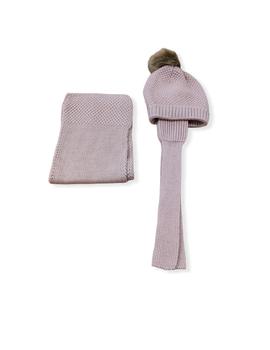 Conjunto Mac Ilusión Bufanda -Gorro Rosa Bebe Niña