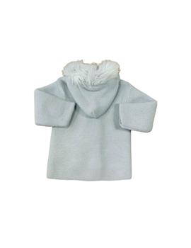 Abrigo Popys  Capucha Pelo Azul Bebé