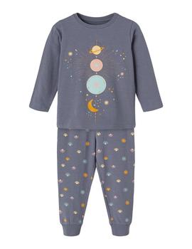Pijama Name it Planetas Gris Unisex