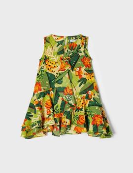 Vestido Mayoral Estampado Banana Para Niña