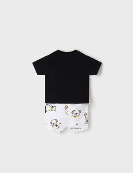 Conj. Mayoral Pantalon Corto Punto Nero Para Bebé