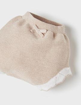 Conj Mayoral Punto Ranita Beige Para Bebé