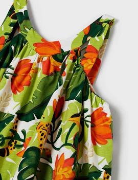 Vestido Mayoral Estampado Banana Para Niña