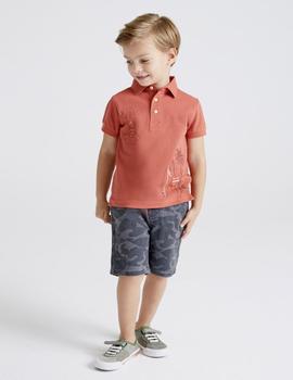 Bermuda Mayoral Soft Denim Camuflaje Gris Para Niño