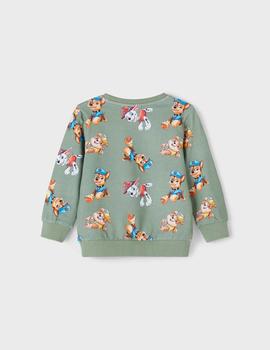 Sudadera Name it Patrulla Canina Verde Para Niño